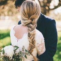 Novias con trenza al lado - 2