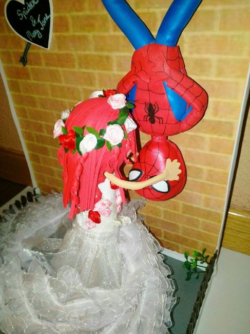 Mis muñecos de la tarta (spiderman y Mj) - 6