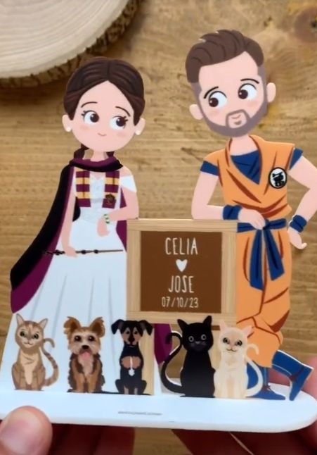 Figuras personalizadas de tarta nupcial 1