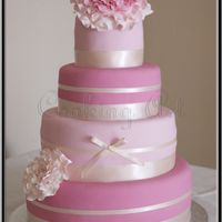 Inspiración tartas para boda temática rosa - 3