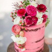 Inspiración tartas para boda temática rosa - 4