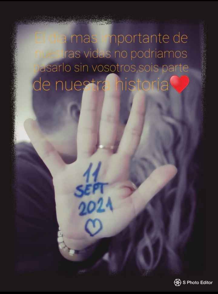 Duda con el save the date. Enviamos solo la foto o la foto con alguna frase? - 1