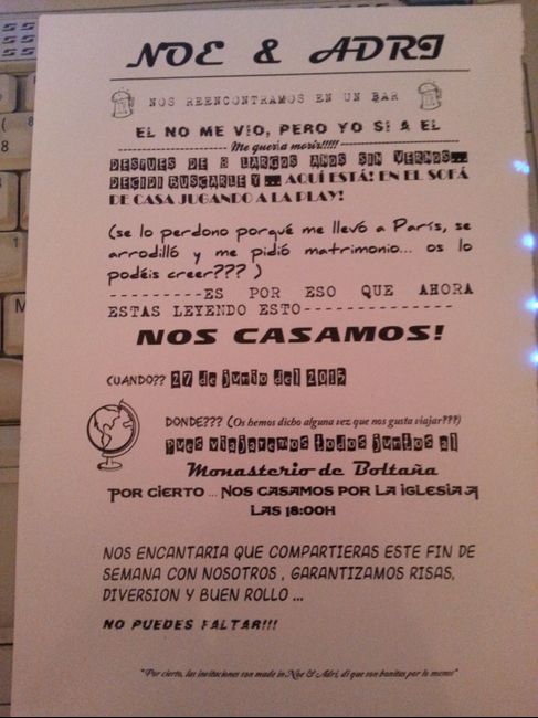 Invitaciones de boda con Microsoft word - 2