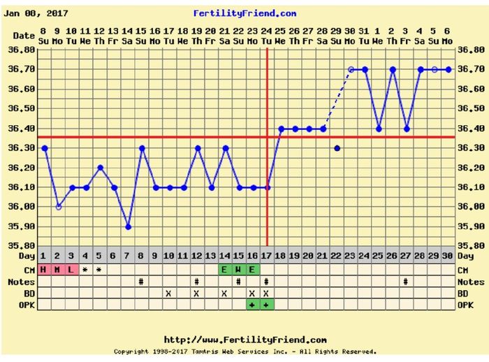 Decálogo de las gráficas de temperatura basal - 1