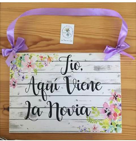  Ideas  para avisar que llega la novia - 2
