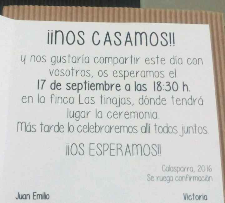 Mis invitaciones - 1