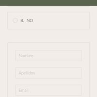 Configuración Web. Añadir en el apartado de confirmación de asistencia una encuesta de uso de servic
