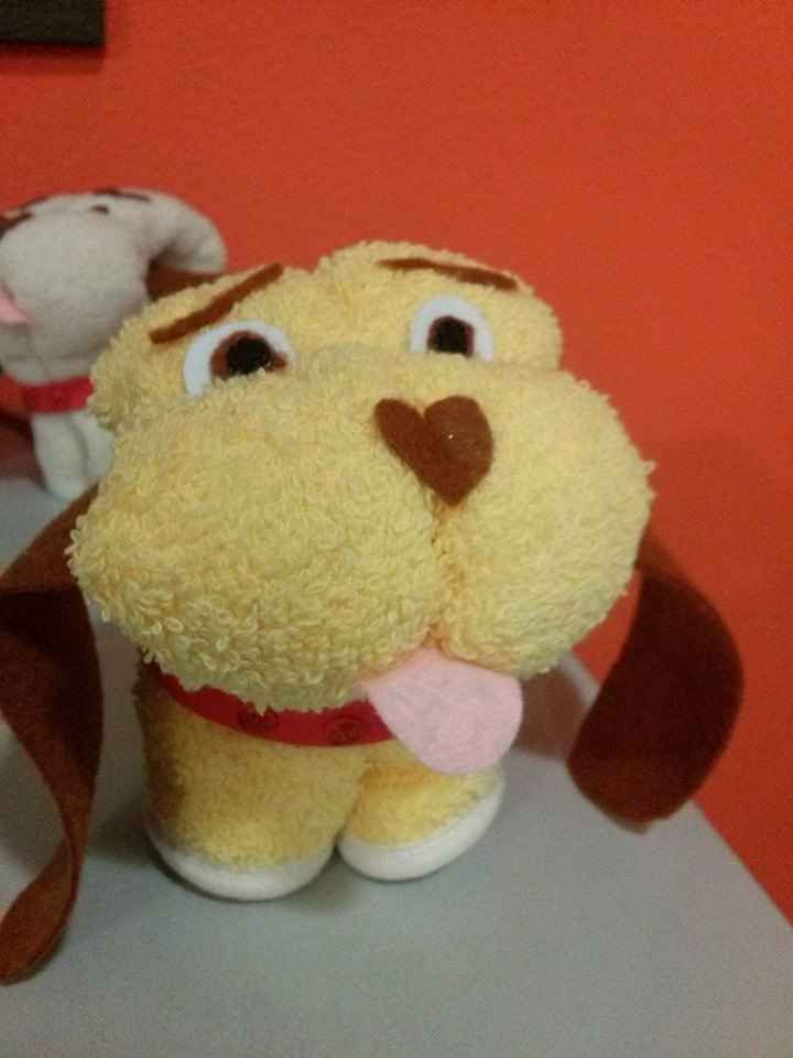 perrito de toalla