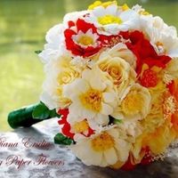 Ramo de flores de papel