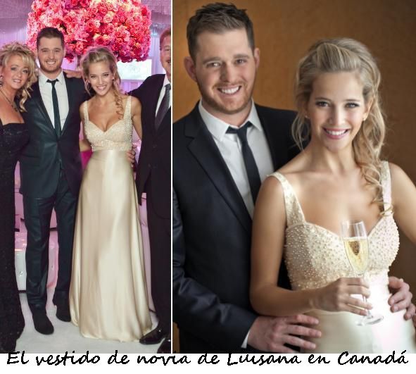 vestido de novia de lopilato fiesta en Canadá