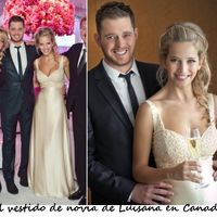 vestido de novia de lopilato fiesta en Canadá
