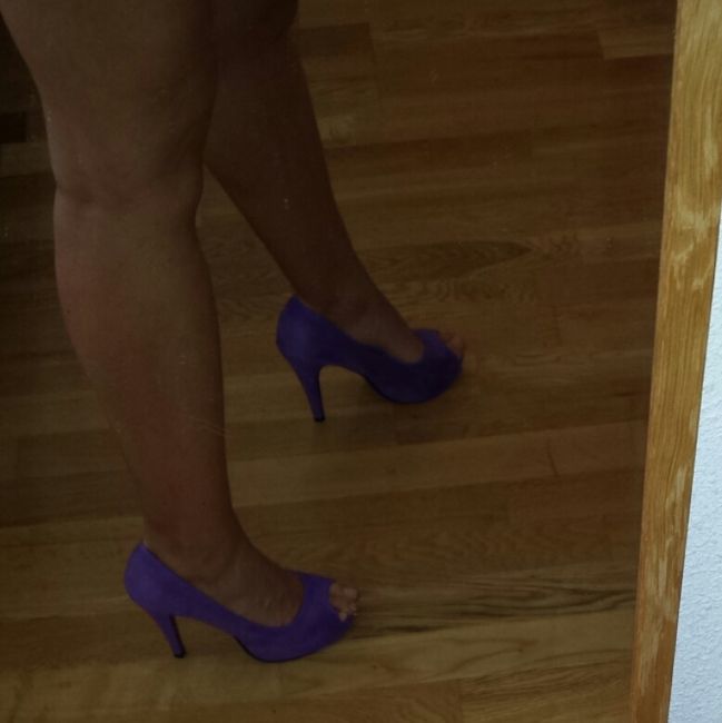 Zapatos lilas novia - 1