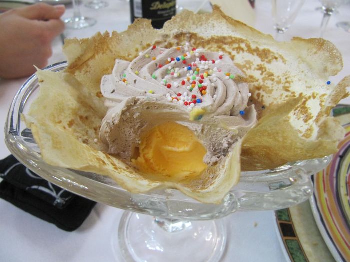 Prueba menú salón Viher - postre