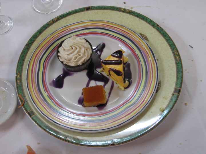 Prueba menú salón Viher - postre