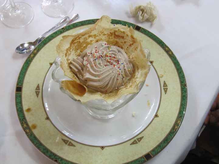 Prueba menú salón Viher - postre