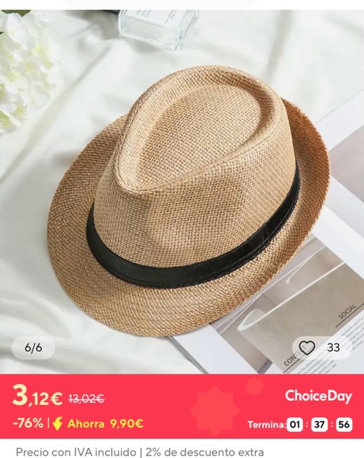 Sombreros para los invitados 1