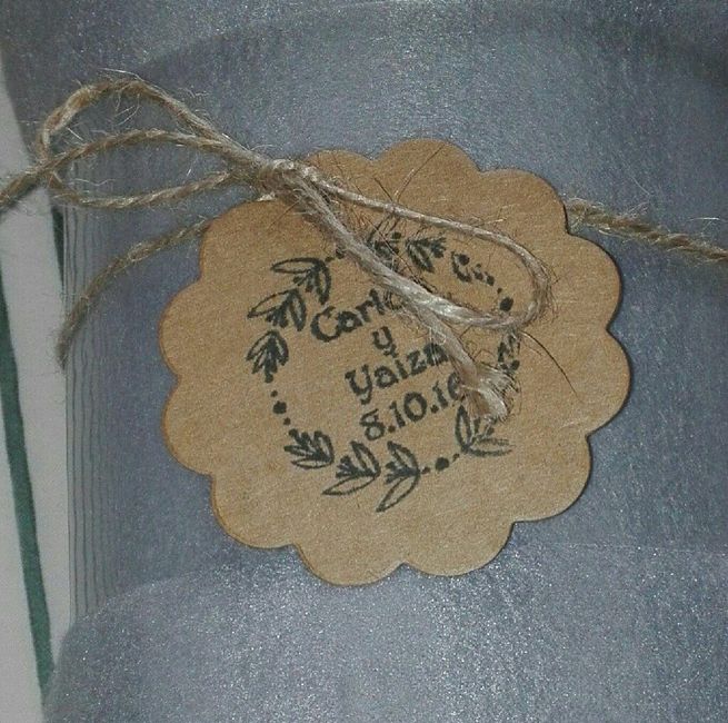 Tarjetas y sello para bolsas de arroz!! - 1