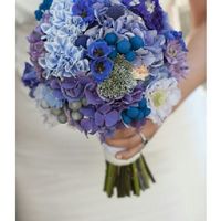 Tocado flor azul - 3