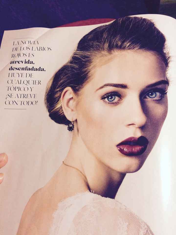 Maquillaje novia. ¿labios rojos o al natural? - 1