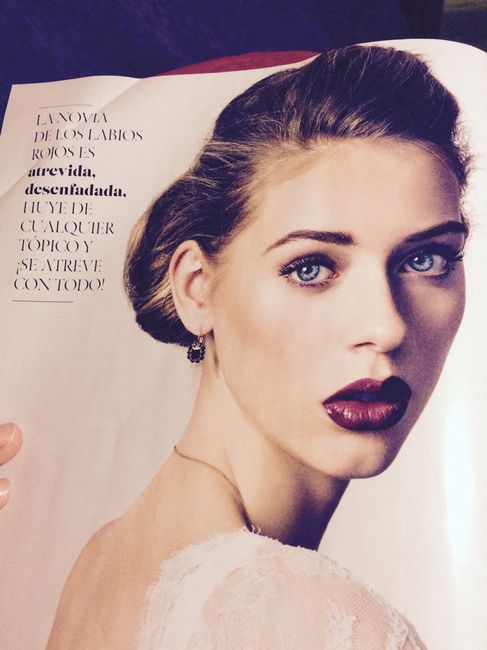 Maquillaje novia. ¿labios rojos o al natural? - 1