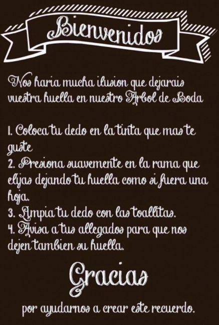 Instruciones de candy bar y arbol de huellas - 1