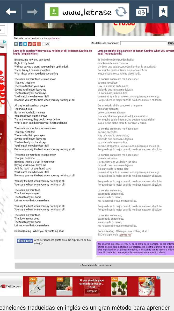 Necesito ayuda con la canción para dedicar! - 1