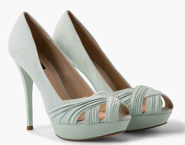 Zapatos vede mint demasiado tacón - 1