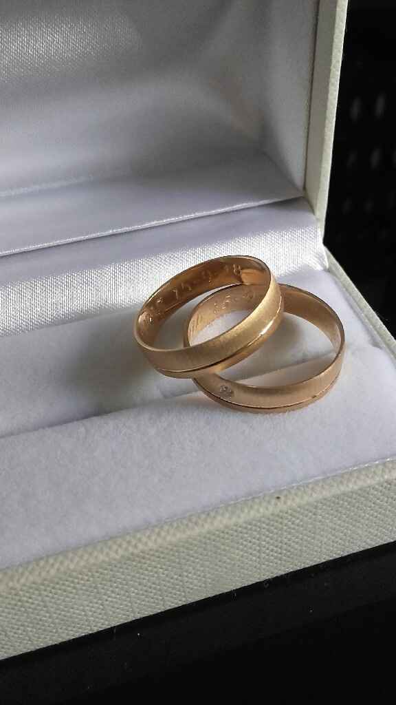 Por fin tenemos  nuestros  Anillos - 1