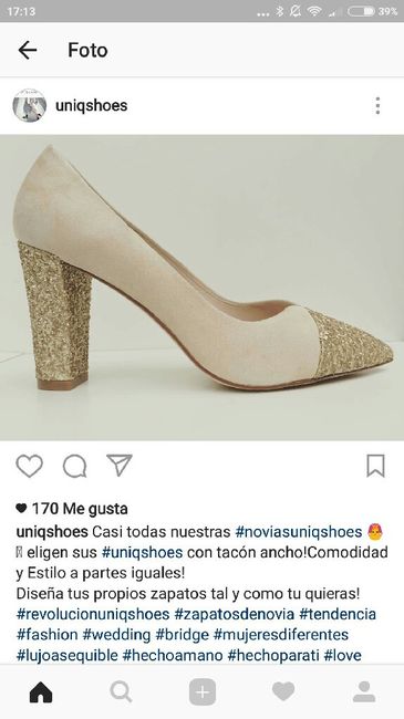 Zapatos de novia tacón ancho - 1