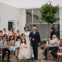 Entrando a la ceremonia...