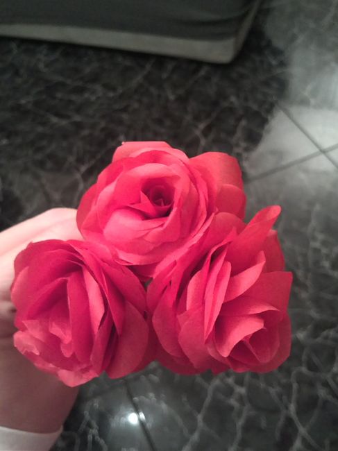 Flores de papel de seda