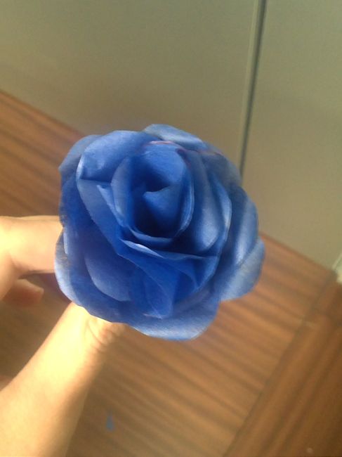 Prueba flor papel de seda