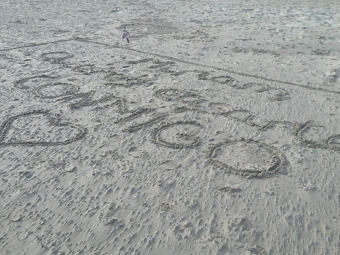 Pedida de mano en la playa