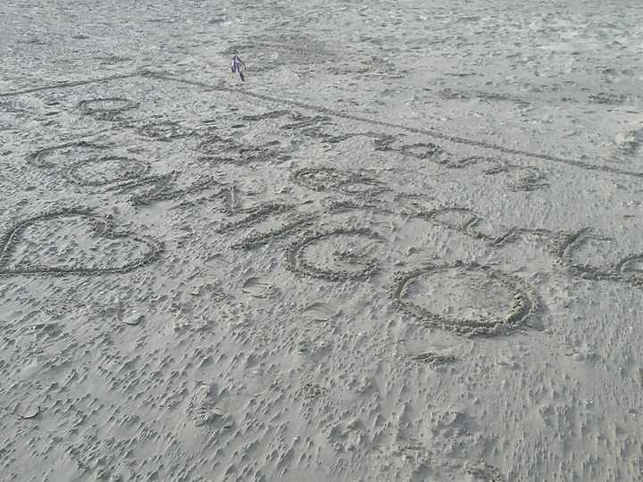 Pedida de mano en la playa