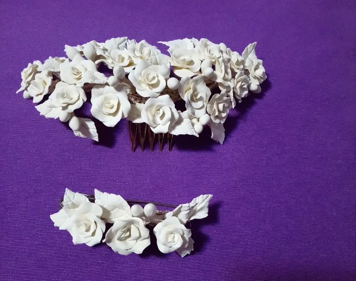 Broche bonito para sujetar la cola del vestido - 2