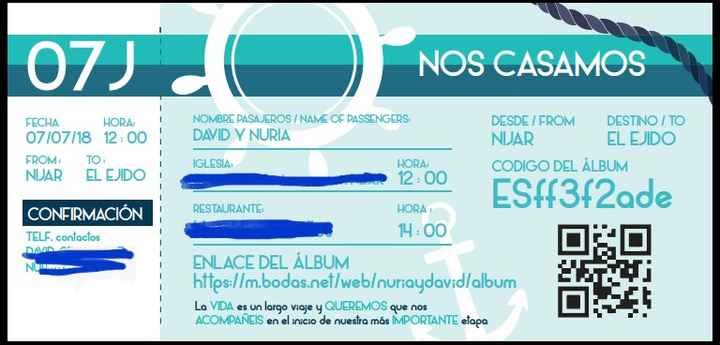 Invitación de boda - 2