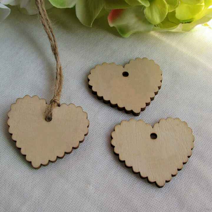  Corazones madera - 4
