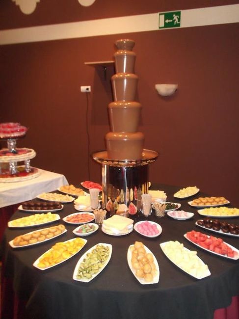 fuente de chocolate