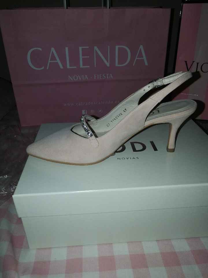 Zapatos rosa empolvado - 1
