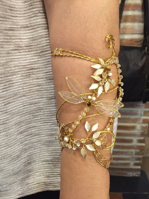 En lugar de ramo, brazalete. os gusta? - 3