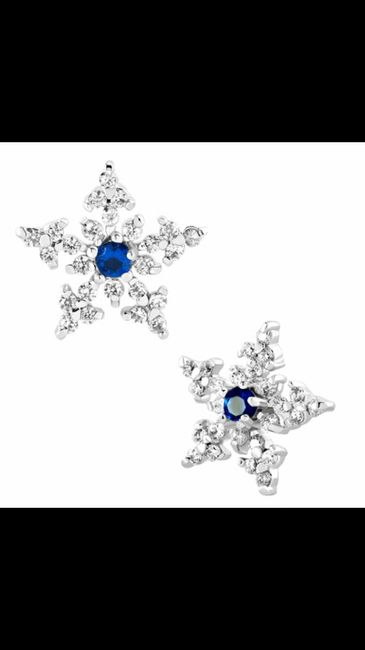 Pendientes copo de nieve - 1