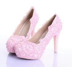 Zapatos novia de color rosa!! - 4