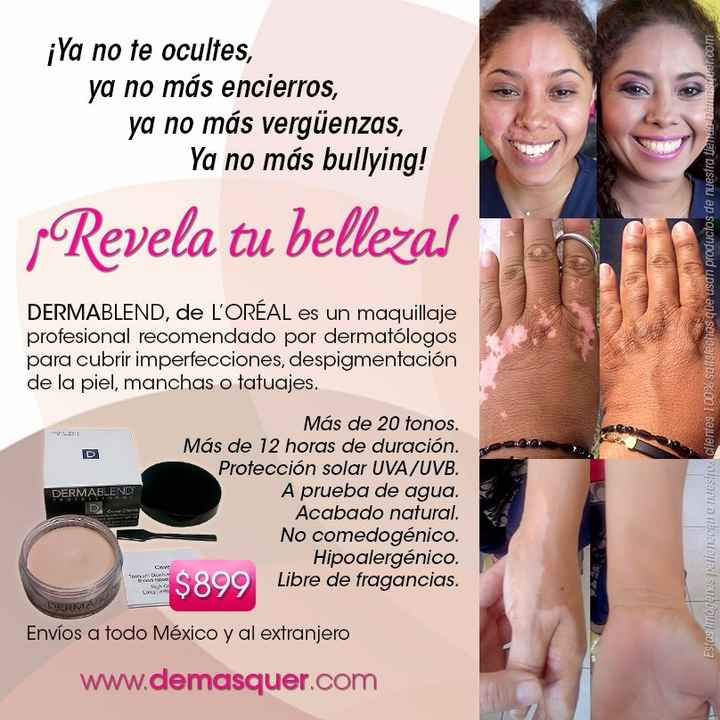 Maquillaje Cubritivo Dermablend de L'Oreal.