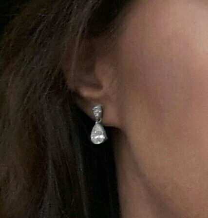 Pendientes para tocado de flores naturales - 1