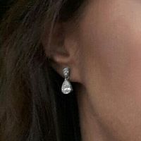 Pendientes para tocado de flores naturales - 1