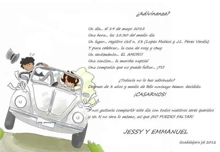 inVITAcion bOda ciVIL