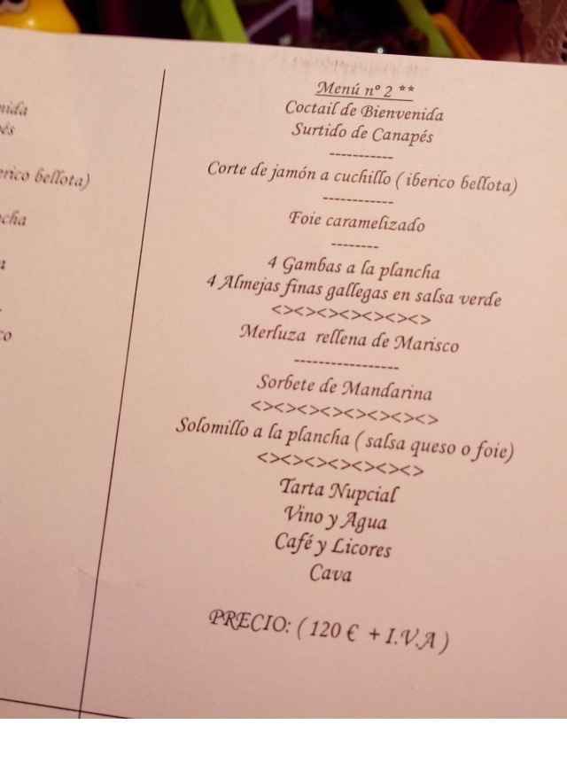 Menú 2 - 1