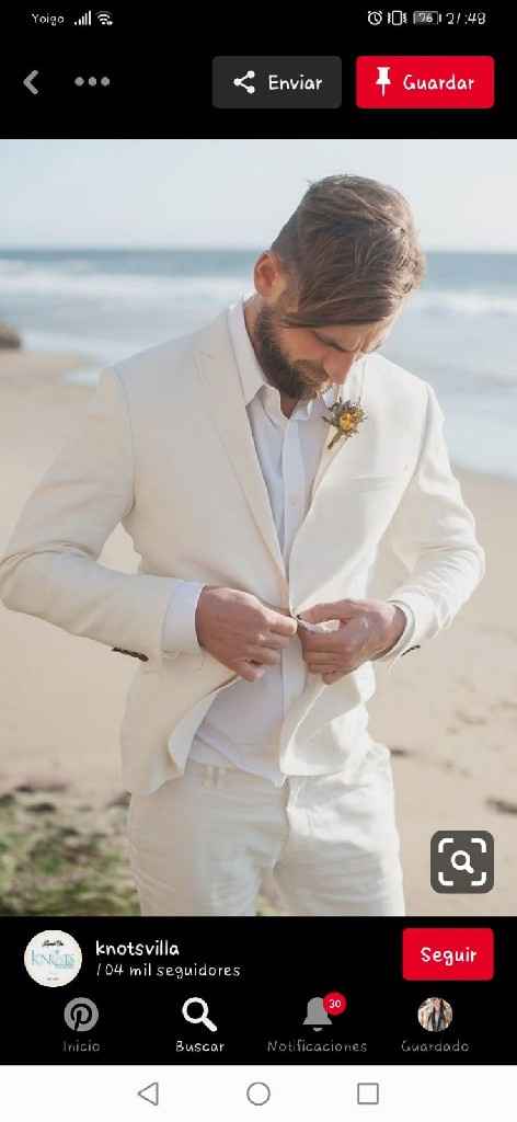 Traje novio para una boda en la playa - 3