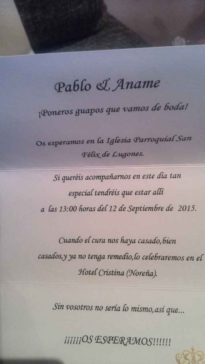 Ya tengo nuestras invitaciones!!  - 2