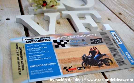 Boda tematica motera